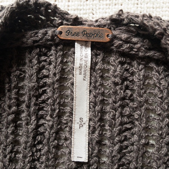 FREE PEOPLE SLEEVELESS OVERSIZED CARDIGAN - Picture 7 of 7